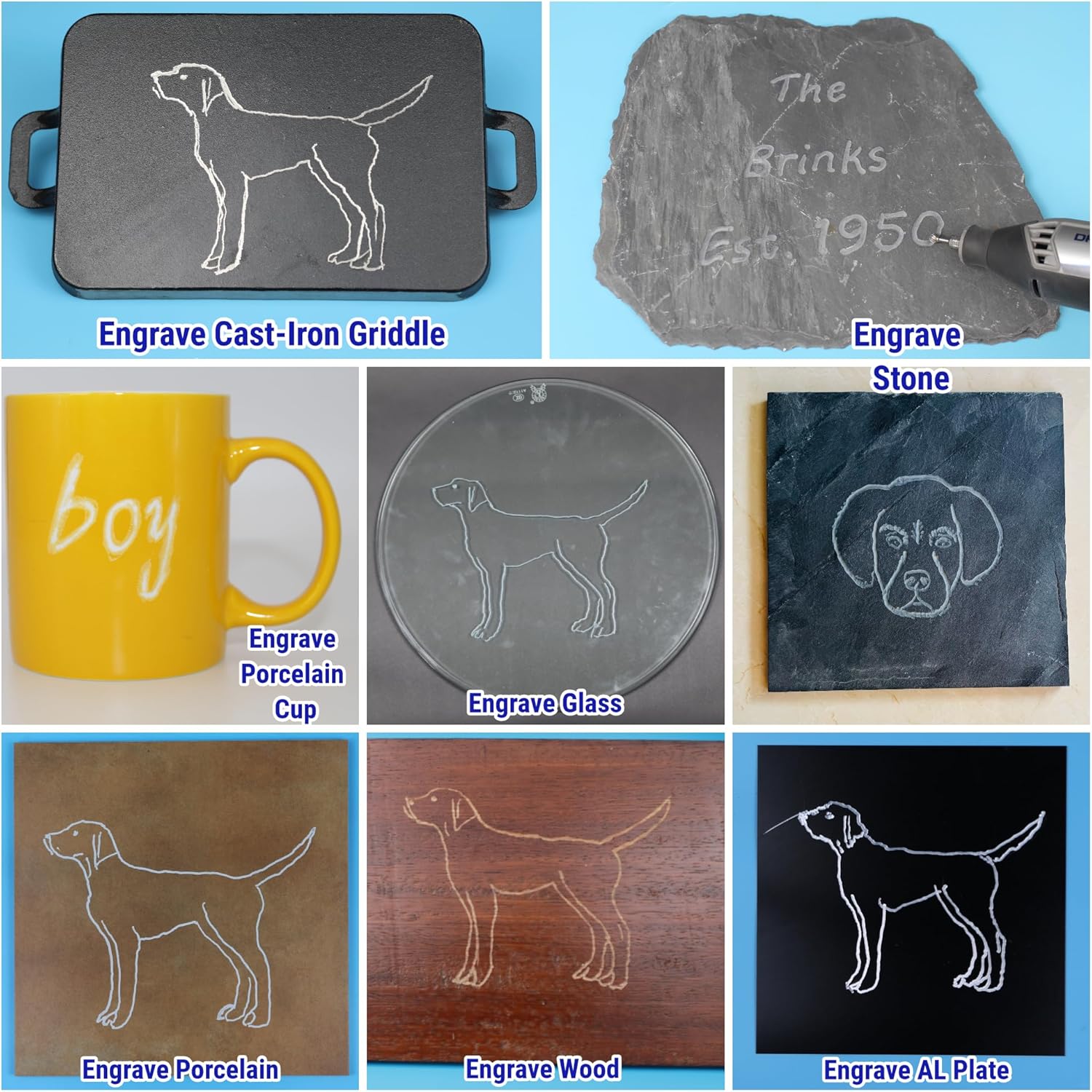 20 Pcs 1/8" Shank Carbide Burr Bits Compatible with Dremel Bits Metal Grinding Bits Wood Stone Carving Cutting Engraving Grinder Kit Attachment Rotary Tool Accessories Set Harder Than Diamond - Image 3