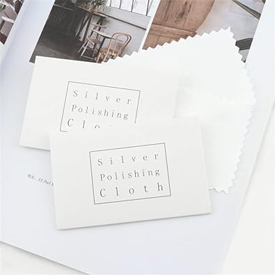 5 Pcs Silver Polishing Cloth Cleaner for Jewellery Anti-Tarnish Accessories Simple and Sophisticated Design Jewelry Accessories - Image 3