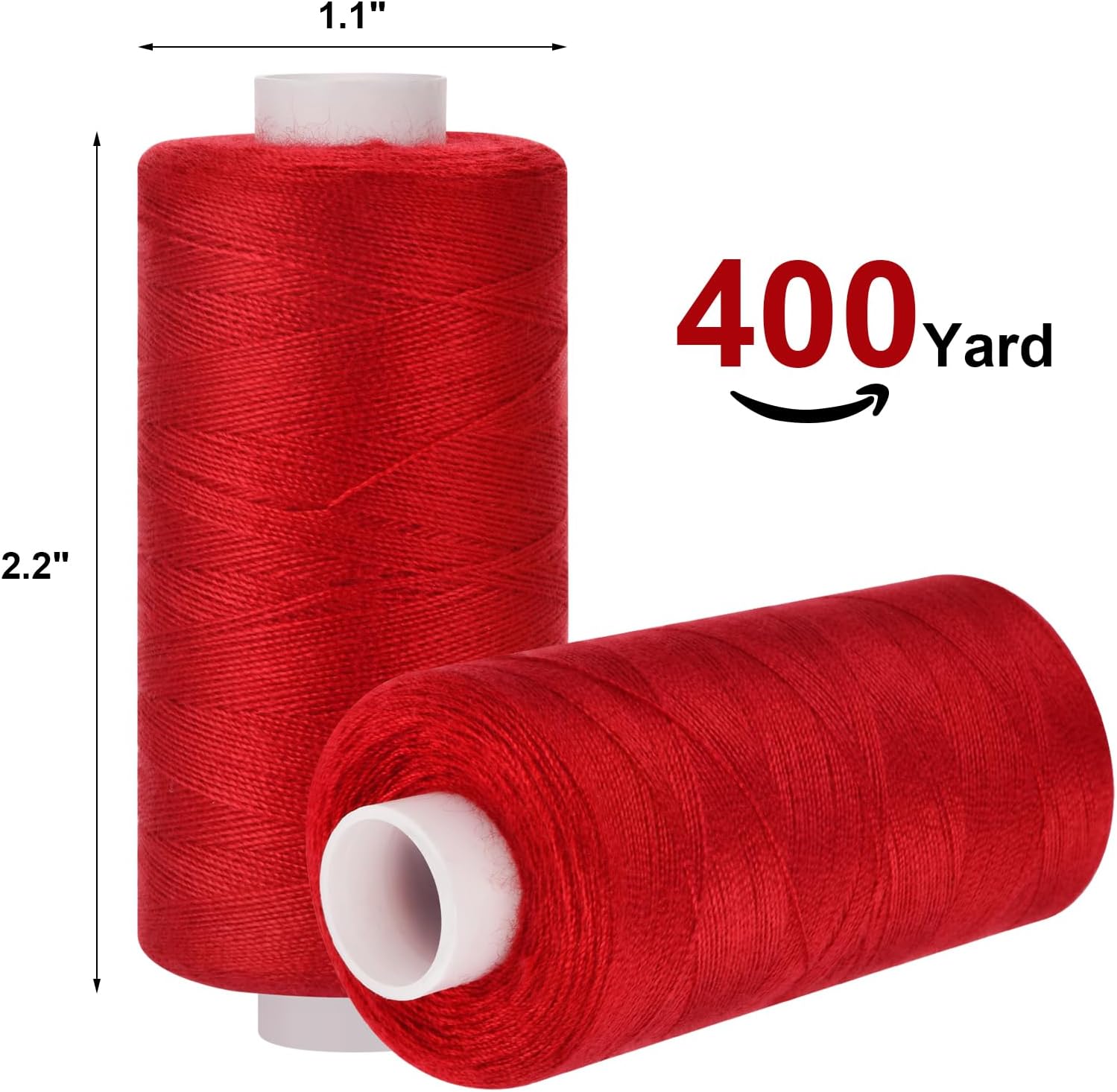 72pcs Sewing Thread kit, 36 Colors Sewing Machine Threads, Prewound Bobbins Sewing Threads Kit, Sewing Machine Thread Assortment, 400 Yards per Spools Polyester Thread - Image 2