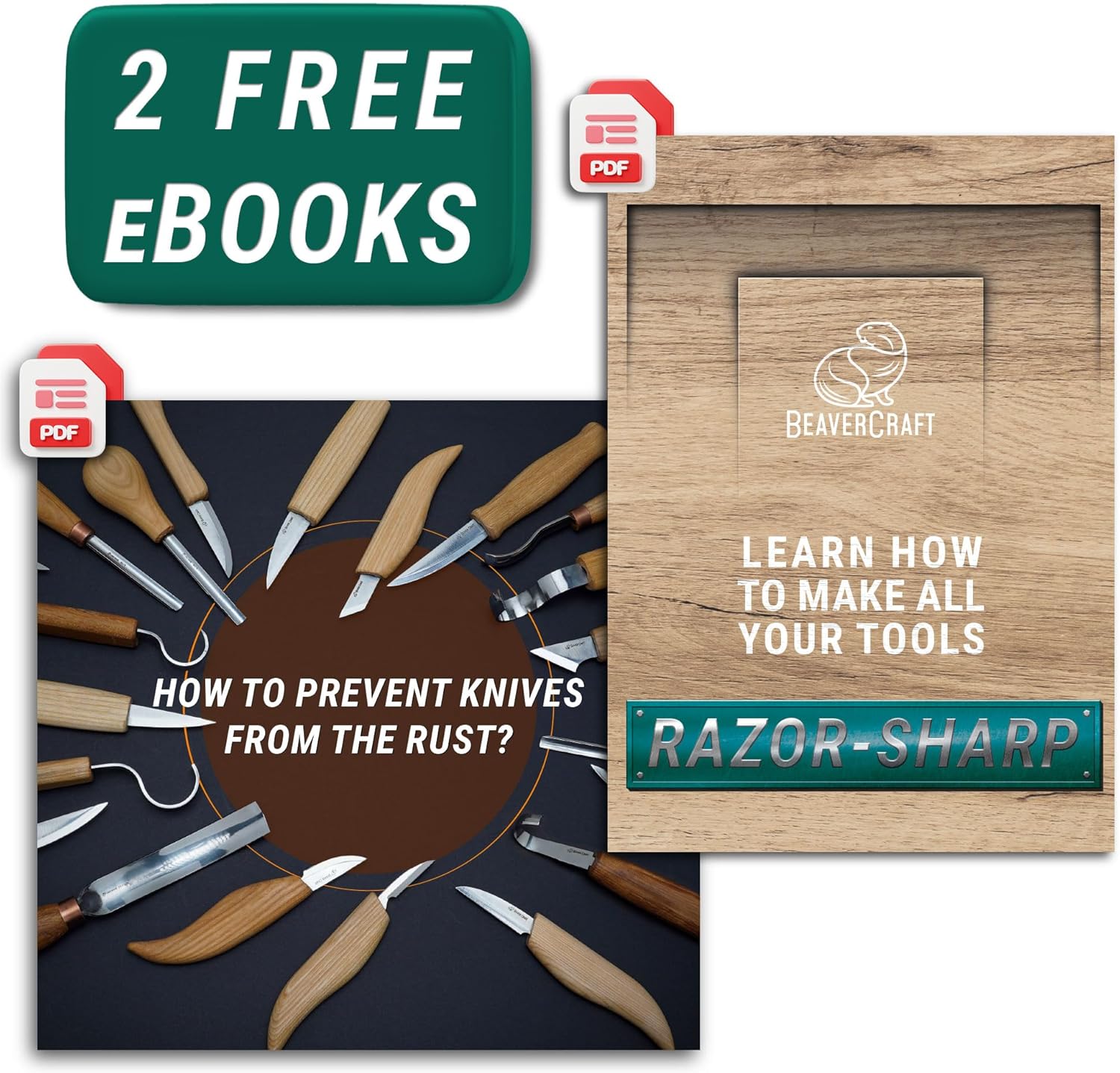 BeaverCraft S01 Wood Spoon Carving Knives Set Spoon Making Tools Kit Whittling Knife Hook Knife Right-handed Bowl Cup Kuksa for Beginners Woodworking Professional Wood Carving Kit - Image 9