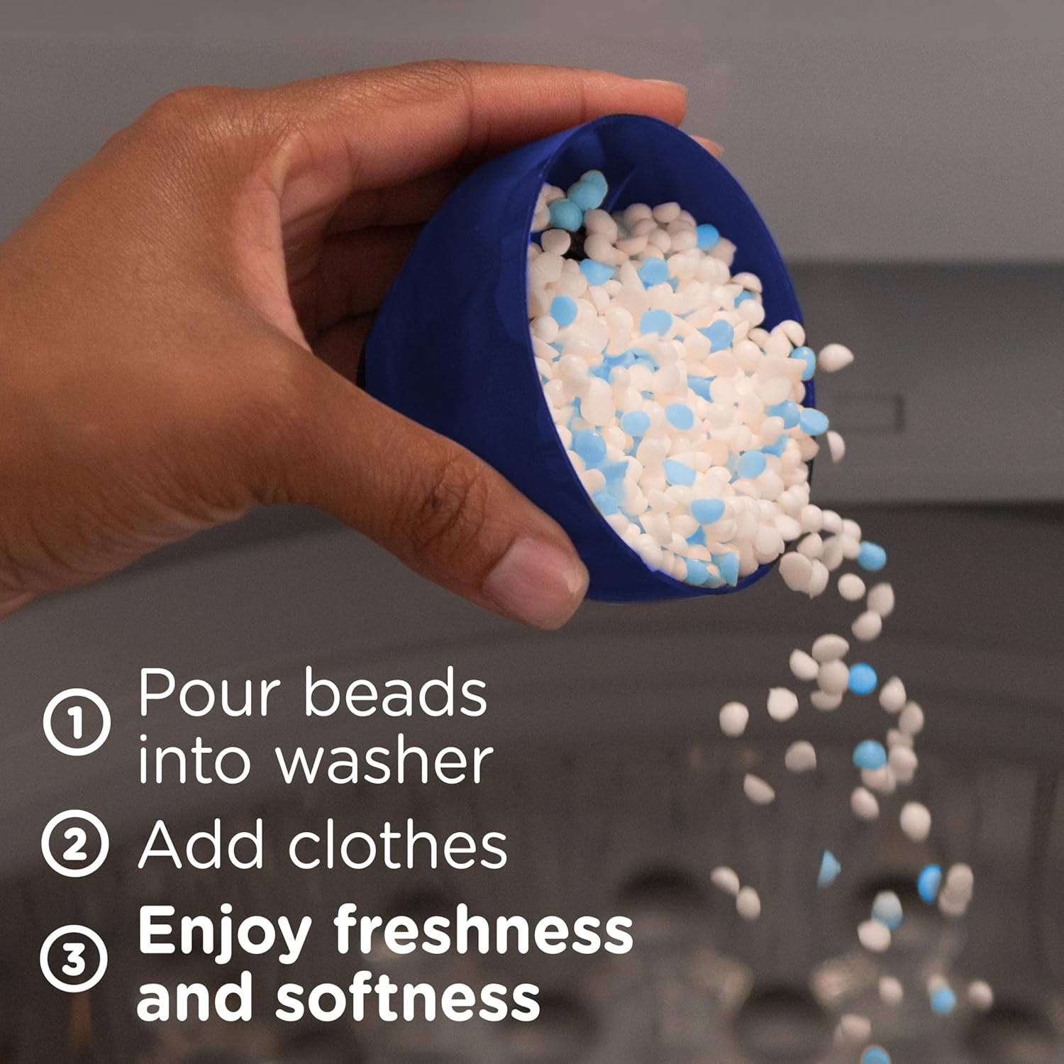 Downy Comfy Cozy In-Wash Laundry Scent Booster Beads, Meadow Rain Scent, 13 oz, Softness and Freshness - Image 6