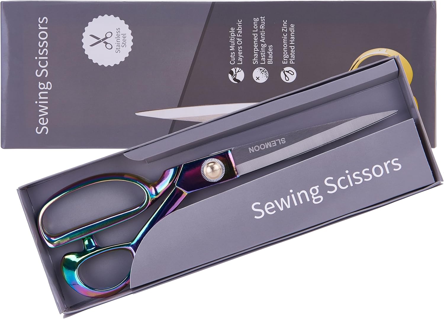 Fabric Scissors Professional 10" Sewing Scissors,Heavy Duty Shears for Fabric,Leather,Raw Materials,Dressingmaking,Upholstery Shears for Dressmakers Students Office Crafting - Image 7