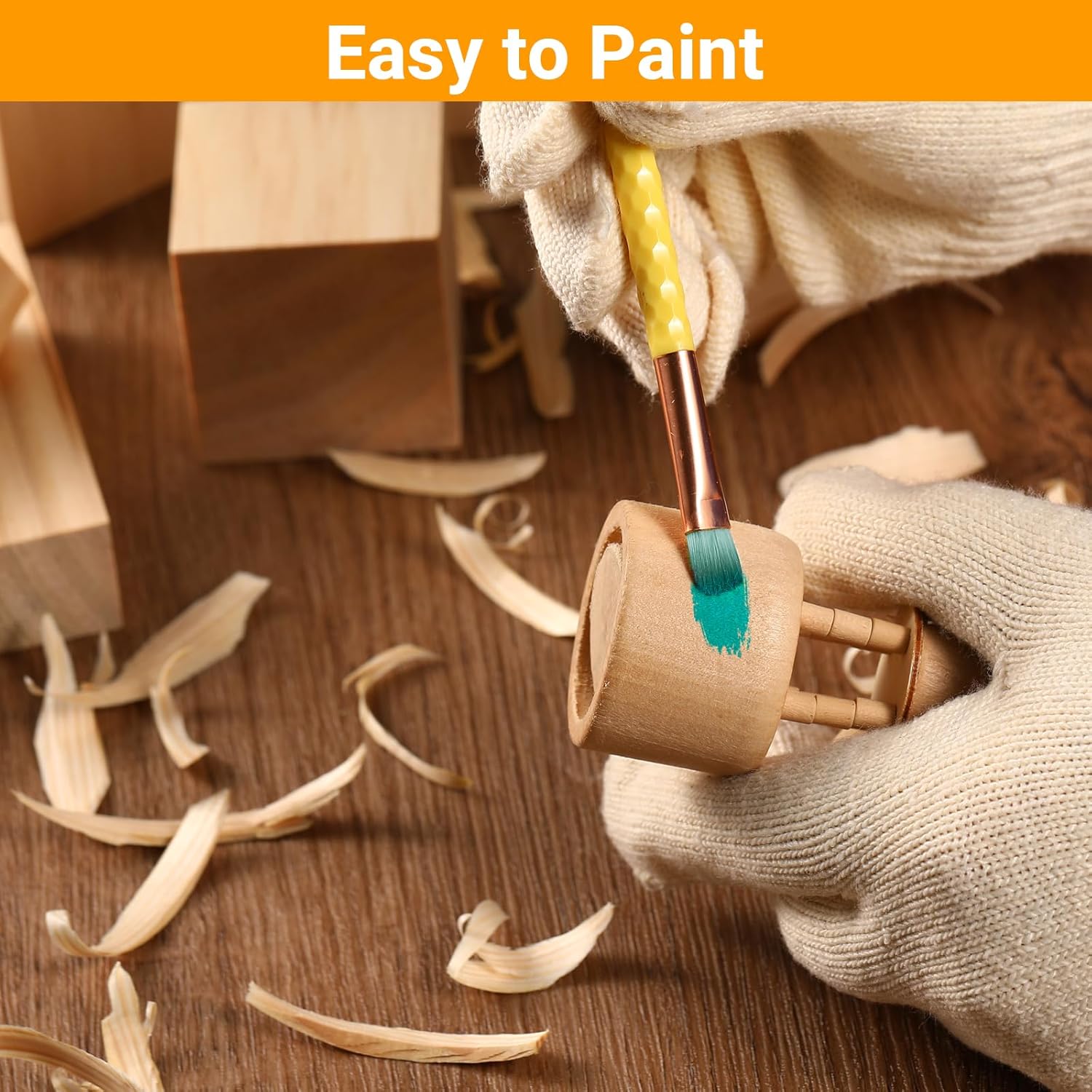 KINGBRO 22 Pack Basswood Carving Blocks, Whittling Wood Blocks Wood Carving Kit with 3 Different Sizes, Carving Soft Wooden Block for Beginners and Professional Artists DIY Wood Carving Crafts - Image 6