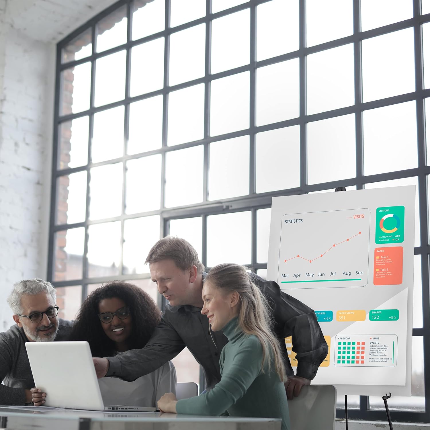 Lightweight Aluminum Telescoping Display Easel, 70 Inches, Black (2) - Image 7